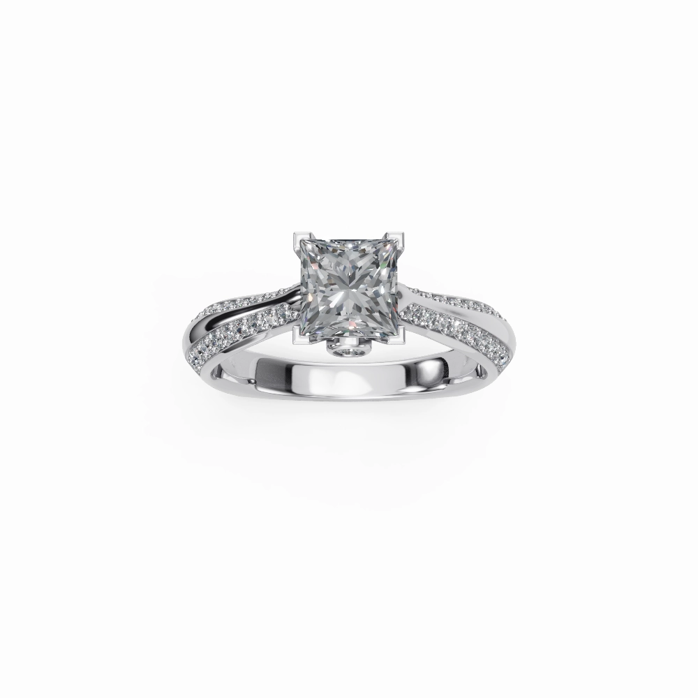 Marie's Princess Diamond Engagement Ring